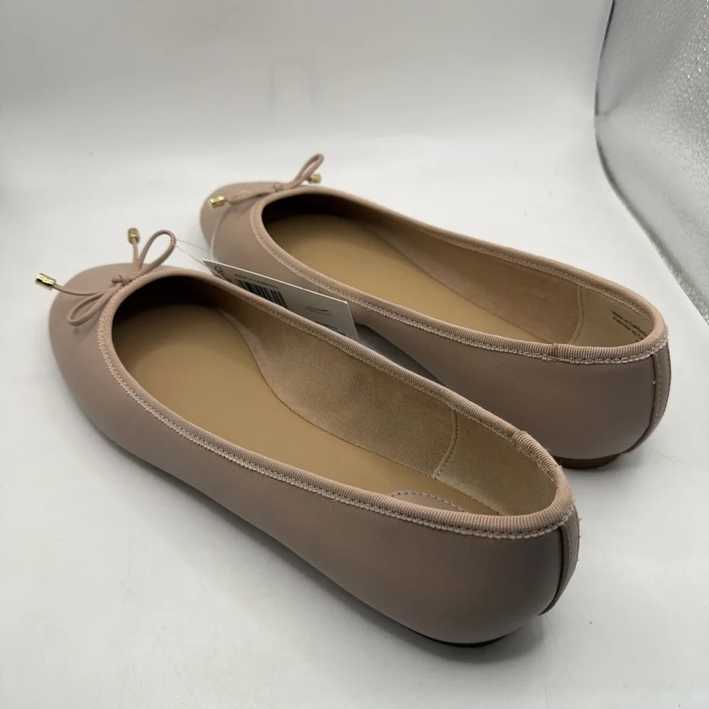 Ted Baker Classic Genuine Leather Pink Ballet Shoes Size 8.5 New